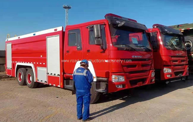 mais recente caso da empresa sobre Manual do transportador - 2 caminhões da luta contra o incêndio das unidades SINOTRUK 371hp