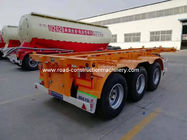 3 Axles 20ft Skeleton Semi Trailer Payload 45 Ton For Container